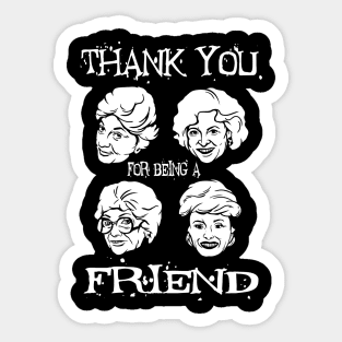 thank you friend Sticker